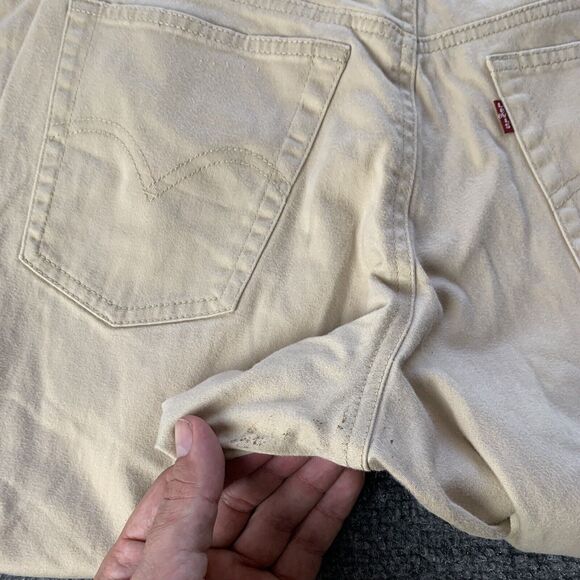 Vintage Levis 512 Jeans Womens Slim Fit High Rise Red Tab Beige Size 8 (26 x 30) - Picture 7 of 16